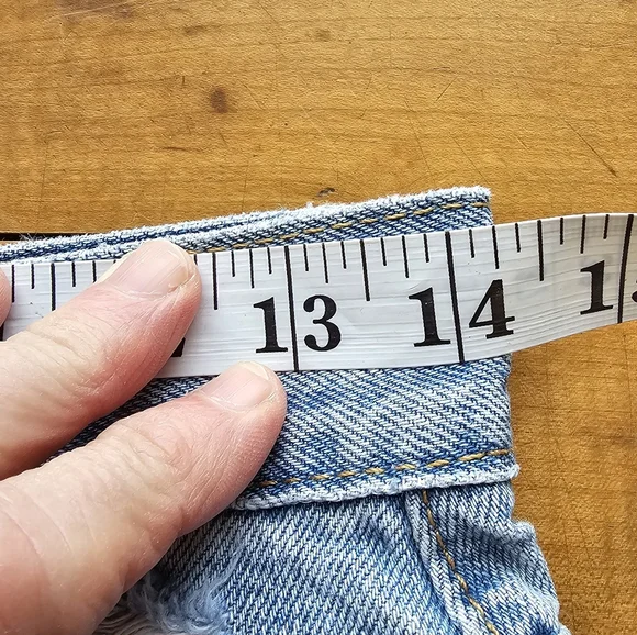 BDG Light Blue High-Rise Denim Shorts - Picture 10 of 12